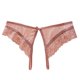 thumbnail image 1 of Gibobby Tangas de mujer Encaje de mujer Sexy Encaje transpirable Ahueca hacia fuera y las nalgas Bragas breves puras(Rosa,Talla única), 1 of 4