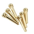 thumbnail image 4 of Shisuyan 6pcs Gold Beautiful Brass Guitar Bridge End Pin Set, 4 of 4
