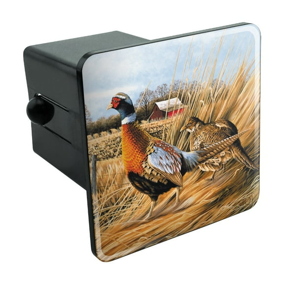 Pheasants on the Farm Tow Trailer Hitch Cover Plug Insert
