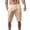 Khaki, variant on Huanglei Men's Casual Shorts ,Casual Summer Shorts Linen Blend Elastic Waist With Pockets Loose Fit (Beige ,3X-Large)