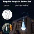 thumbnail image 1 of USB Rechargeable Light Bulb,Battery Backup Emergency Light Bulb,4 PCS, 1 of 5