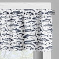 thumbnail image 5 of Ambesonne Aquarium Valance & Curtain, Different Fish Species, 55"x24", White and Dark Slate Blue, 5 of 7