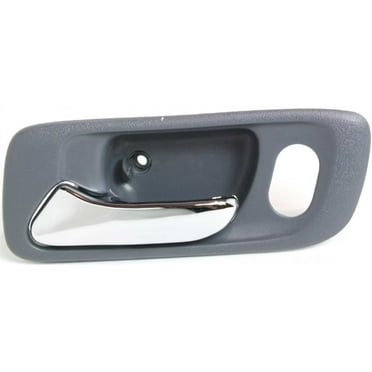 Interior Door Handle Compatible with 1998-2002 Honda Accord 1999-2004 Odyssey Front, Left Driver Gray bezel with chrome lever