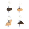 thumbnail image 5 of Xinyolin Car Air Outlet Decor - Artistic Flower Arranger, Universal, Simple Installation, Tube Vases, Magnet Wooden Stand, 5 of 8