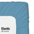thumbnail image 4 of Fitted Hospital Bed Sheet, Twin Extra-Long 36"X80"X10" Soft and Comfy 100% Cotton (Twin XL, Lt.Blue) by Crescent, 4 of 6