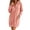 Pink, variant on Stralyhd Oversized Hoodie Dress for Women Long Sleeve Henley Neck Hooded Pullover Fall Winter Comfy Casual Sweatshirts Mini Dress Gray S