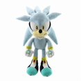 thumbnail image 1 of Hög kvalitet Supersonic Hedgehog Mouse Plush Doll Tal Cartoon Anime Toy Gift-Light Blue Silver, 1 of 3