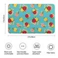 thumbnail image 3 of Pioneer Flower Floral Print Pattern Bathroom Rugs Mat, Non Slip Microfiber Bathroom Rug with Rubber Backing, Soft Mats for Bathroom Floor Tub Shower, 17"x27", 3 of 5
