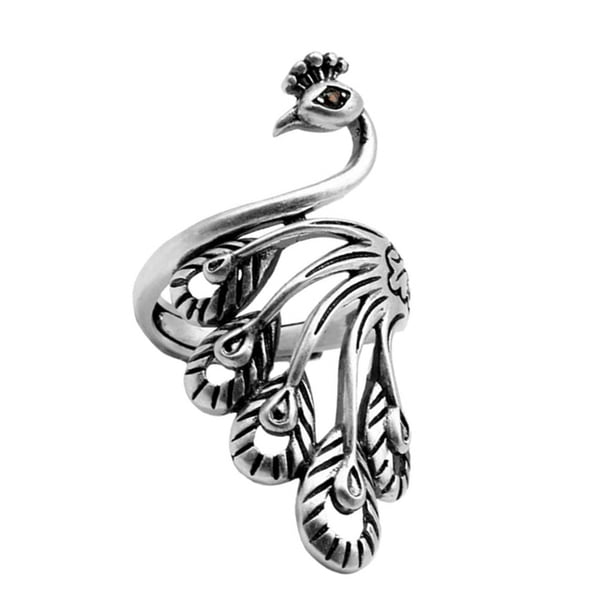 Anillo Tejido Crochet Dedo Del La Aleación Ajustable Apertura
