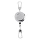 thumbnail image 4 of Herramientas de pesca con mosca Cable de acero de carrete retráctil de metal completo con retractor Zinger, 2 clips de hebilla Soledad Zinger de pesca, 4 of 6