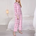 thumbnail image 3 of Naloa Breast Cancer Awareness 1 Pajamas for Women Set, Womens Pajama Sets, Lounge Sets for Women, 2pjs for Women-Large, 3 of 7