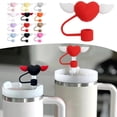 thumbnail image 2 of Love WingsStraw Covers Cap Reusable Straw Cover--- E8C4, 2 of 9