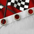 thumbnail image 4 of Homewish Race Car Black Out Curtains,Extreme Sport Curtains Pack of 2 (42x63 Each),Checkered Racing Flag Bedroom Curtains For Boys Teens,Ultra Soft Home Decor, 4 of 6