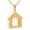 Gold, variant on House Shape Urn Necklace for Ashes for Family Cremation Jewelry Stainless Steel Memorial Pendant for Women Men
