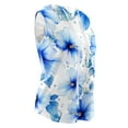 thumbnail image 4 of Tops de Ajuste Suelto para las Mujeres con Capucha Impresa Floral sin Mangas, Ligero Poliéster Casual Y Uso Diario, 4 of 5