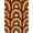 Orange, Pattern 18, variant on ODIKA 4' x 6' Machine Washable Non-Slip Area Rug, 70s geometric High Traffic Rug, Orange, 1258591