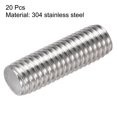 thumbnail image 2 of Unique Bargains M10 x 30mm Fully Threaded Rod 304 Stainless Steel Right Hand Threads 20 Pack, 2 of 4