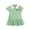 Green, variant on SonxaHe Dresses for Girl Elegant Short Sleeve Plaid Dress Baby Cute Loose Comfortable Birthday Party Dresses Green,Size 6 M-4 Y