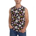 thumbnail image 2 of Picia Daisies Flowers mens Cotton Tank Undershirts , Moisture-wicking Ribbed Tanks, Lightweight Cotton Tank Undershirts-3X-Large, 2 of 8