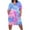 Multicolor summer dress for women, variant on up to 60% off Gifts Summer Dresses for Women Fashion Plus Size Pocket Swing Tunic Knee-Length Dresses Short Sleeve V-Neck Tie-Dye Print Midi 2023 Casual Dress Multicolor xxxl Under $5