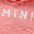 thumbnail image 5 of Jinhomg Baby Kids Sweatsuit Toddler 2 Piece Fall Cotton Outfit Set Long Sleeve Kangaroo Pocket Hooded Sweatshirt and Elastic High Waist Pants with Drawstring Pink 6 Months, 5 of 9