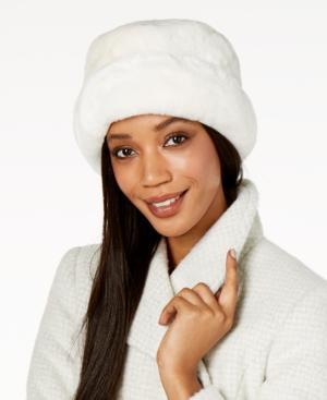 Faux-Fur Cuff Cloche, Ivory - Walmart 