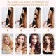 thumbnail image 4 of Rizador de pelo sin calor con cinta de seda para peinar el cabello largo durante la noche, incluye coleteros y pinzas., 4 of 5