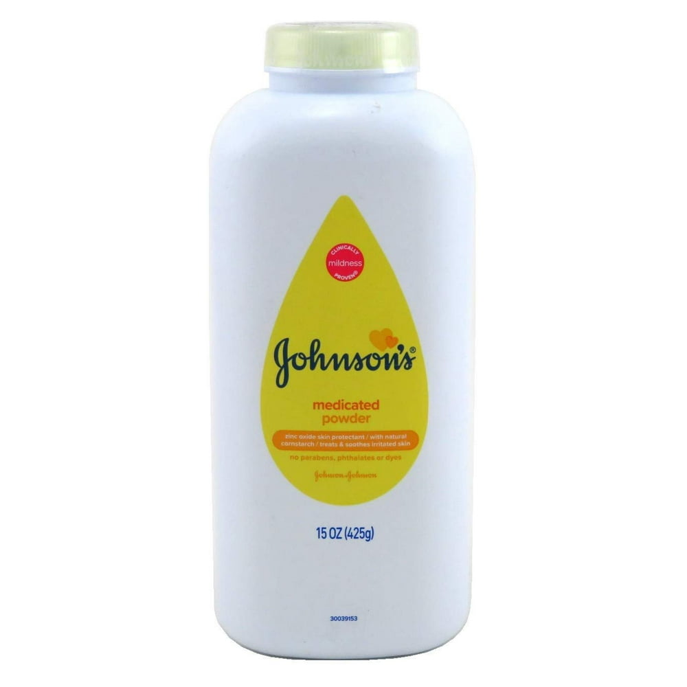 Johnsons Baby Powder Medicated 15 Ounce (2 Pack)