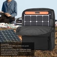 thumbnail image 3 of Travel Solar Panel Carrying Case, Adjustable Should Strap Multiple Pockets Solar Panel Bag Portable Handles Double Layer  for Camping RV Trips Parties, 3 of 7
