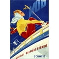 thumbnail image 2 of Art.com 1940s Swiss Rail Ski Travel poster Stretched Canvas Print Wall Art by Vintage Lavoie, 24" x 36", 2 of 4