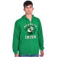 thumbnail image 3 of Popeye Kiss Me Im Irish St Paddys Day Zip Up Hoodie Men's Women's Brisco Brands S, 3 of 6