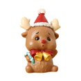 thumbnail image 1 of CAIROYAR Mini adornos navideños, regalos navideños, animales decorativos de resina, manualidades, 1 of 7