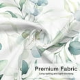 thumbnail image 3 of Blue Eucalyptus Leaf Shower Curtain, Blue and Green Watercolor Plant Shower Curtain, Trendy Waterproof Modern Floral Decorative Botanical Bathroom Decor, 84x84 Inch, 3 of 6
