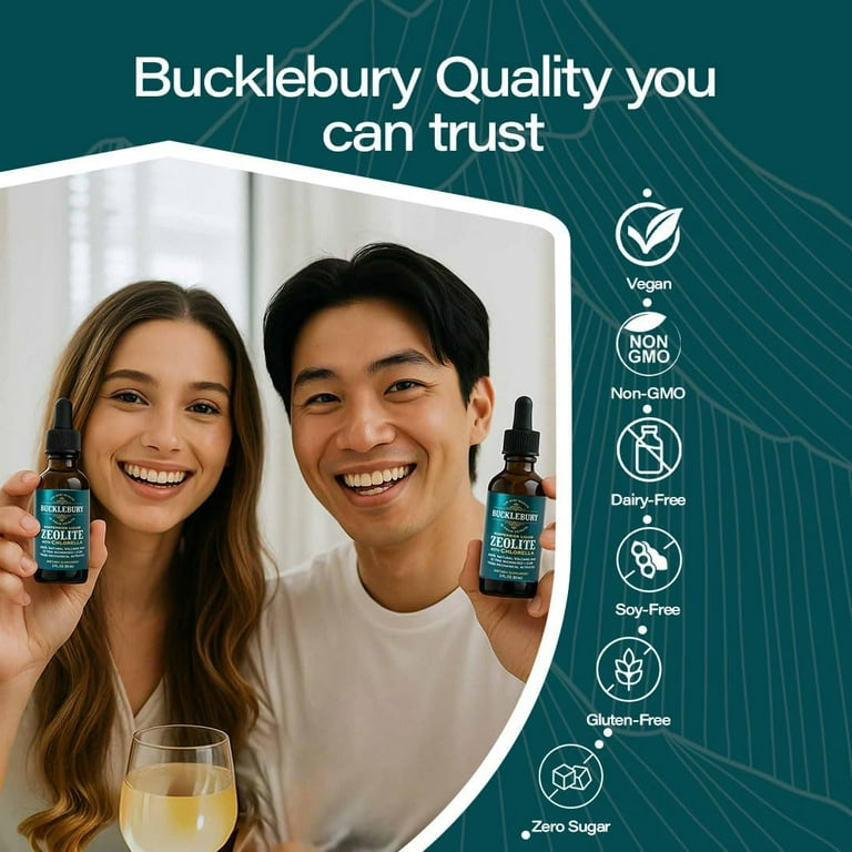 Bucklebury Zeolite Liquid Suspension, Chlorella Detox, Immune and