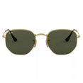 thumbnail image 5 of RB-Hip Hop-sunglasses Hexagonal Green Lenses Gold Frame RB3548 Men / Women New, 5 of 5