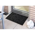 thumbnail image 6 of Evideco Black Shoeprint Rubber Door Mat 30x18 Inches - Rubber Backing, Weather Resistant - Outdoor - Front Door Mat for Entryway, Porch, Patio, 6 of 9