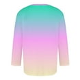 thumbnail image 4 of BiZtdJrK Men's Long Sleeve Crewneck T-Shirt Slim Fit Gradient Color Cool Pullover Top 2024 Lightweight Trendy Streetwear Gift Tops for Teen Boys 90 Off Clearance Sale Pink XXXL, 4 of 6