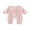 Pink, variant on Cjfdfy Newborn Baby Girls Fall Jumpsuit Cotton Long Sleeve Henley Neck Dots Print Fall Casual Romper Infant Polka Dots Coming Home Fall Winter Outfit 0-18 Months