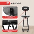 thumbnail image 4 of Silla Ajustable para Guitarra con Soporte Integrado Reposapiés Pyle, Almohadillas de Espuma EVA Para Guitarra, Respaldo Desmontable, Antideslizante, Diseño Plegable, Capacidad de Carga de 136 kg, 4 of 7