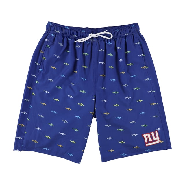 NFL New York Giants Printed Swim Bottom Trunks para hombre, azul, grande