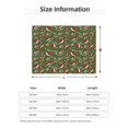 thumbnail image 2 of Vsdgher Christmas Hat sock Pattern Fleece Throw Blanket, Horizontal Fleece Bedding Home Decor for Couch & Bed All Season Use -40"x30", 2 of 6