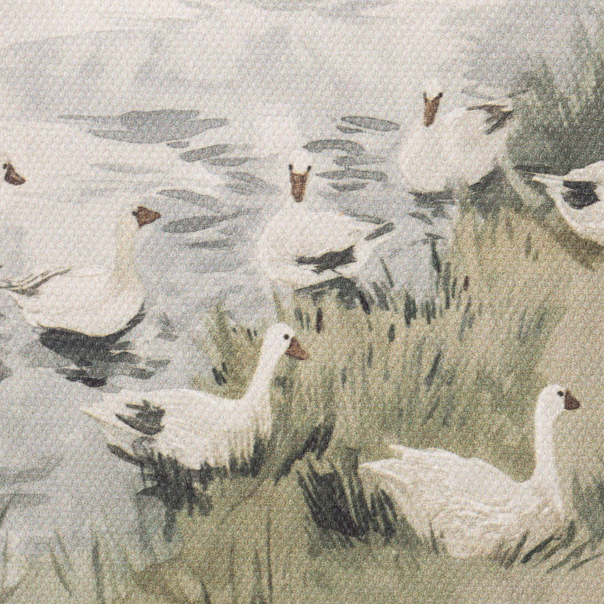 My Texas House Spring Art A Gaggle of Geese Framed Canvas w/Velvet Hanger 8x6