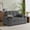 Dark Gray, variant on Ucloveria Large Size Convertible Sleeper Sofa Bed,Polka dot Velvet Pull Out Futon Couch with Storage handrails & Rotating Side Tables,Convertible Sofa Couch for Living Room (Khaki)