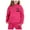 Hot Pink, variant on Toddler Winter Girls Outfits Set Tracksuit With Print Hoodie Joggers Warm Kids