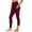 Burgundy, variant on ZQUUVOU Women's Fleece Lined Yoga Pants with Pocket High Waist Tummy Control Athleisure Workout Leggings for Winter Olive Green