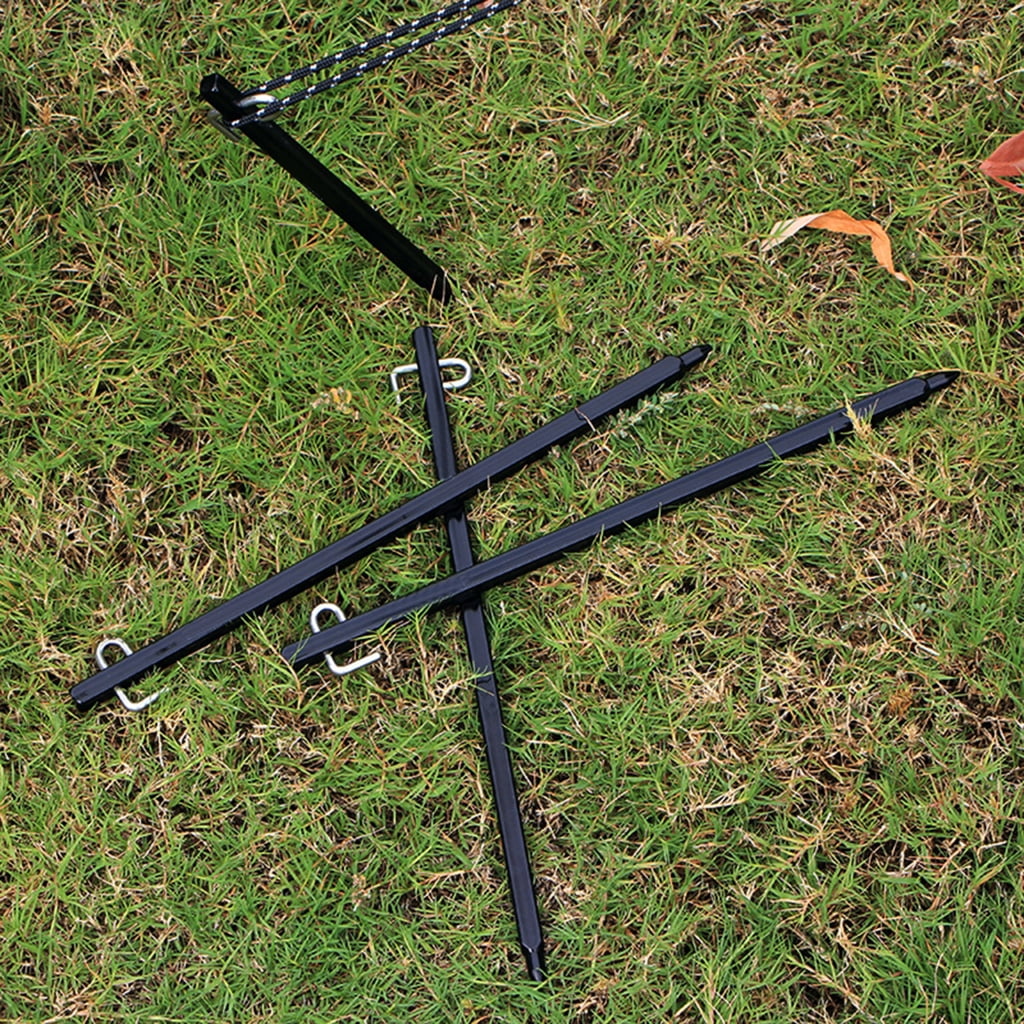 4Pcs Aluminum Alloy Tent Stakes Tent Peg Ground Peg for Outdoor Camping Canopy