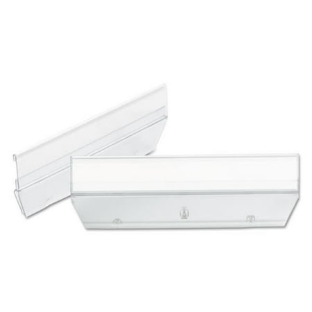 Folder Tabs 3 Tab - Smead Manufacturing 64626 3.5 in. Easy Slide Hanging Folder Tab, 1 By 3 Tab, Clear - 18 per Pack