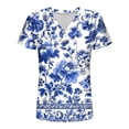 thumbnail image 6 of ATENAR T Shirts for Women Soft Lightweight Shirts for Women Loose Tee Blue L, 6 of 7
