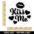 thumbnail image 2 of Kiss Me Lips Rubber Stamp for Scrapbooking Crafting Stamping - Large 1-1/4 Inch, 2 of 7