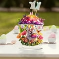 thumbnail image 6 of Clearance Fall Decorations for Home! Toyeng Easter Bunny Tabletop Decor Colored Under a Pair of 2D Spring Interior Logo Decor Home Decor for Easter Tabletop Easter Decor Desktop Desktop Ornament, 6 of 9